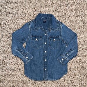 GAP Classic Blue Denim Shirt- 5T